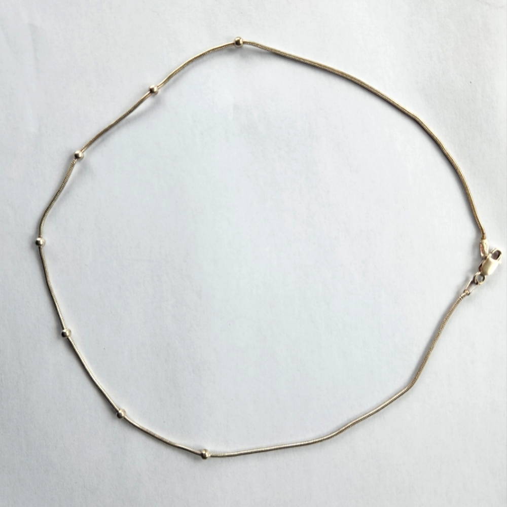 Sterling silver ball accent necklace